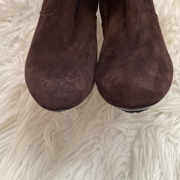 Roberto Del Carlo Brown Suede Heeled Booties - Picture 5 of 9